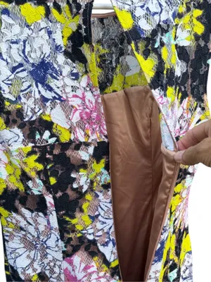 EUC French Connection Botanical Trip Lace Dress Size 8 thumbnail 9