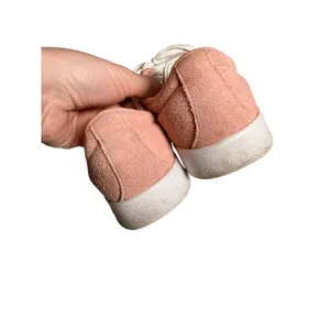 Adidas VL Court 2.0 ortholite float Peach Pink Suede Low Top Sneakers Womens 9 thumbnail 3