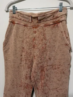 Free People Movement Comfy Acid Wash Lounge Flare Bootcut Pant Boho Size Small thumbnail 4