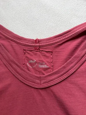 Aerie red v neck tee thumbnail 2