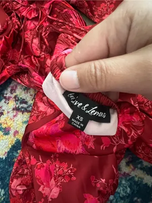 For Love and Lemons Alia Mini Dress in Red size XS thumbnail 6
