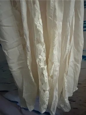 American Eagle Ivory Lace Spaghetti Strap Summer Dress SZ 0 thumbnail 8
