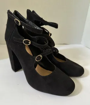 Lauren Conrad Women’s 8.5 Black Block Heel Shoes Academia Romantic Y2K 90s Fall thumbnail 1