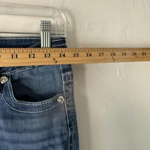 Stella in‎ Dreams Jeans Womens 9 29 Mid Rise Bootcut Sequin Pocket Denim SR116 thumbnail 6