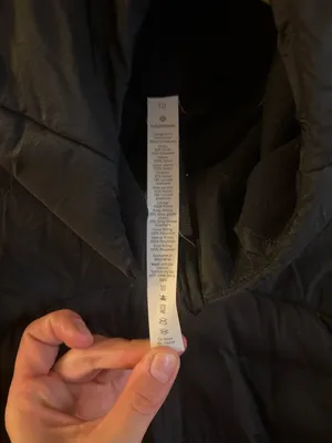 lululemon Down For It All Down Jacket 700 Fill Size 10 Black thumbnail 6