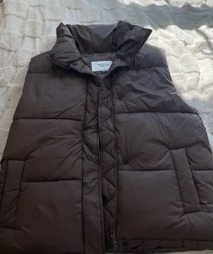 American Eagle Brown Puffer Vest thumbnail 1