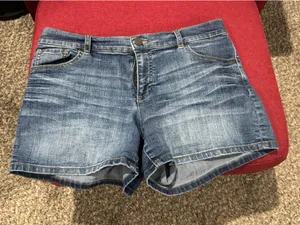 New York & Company Denim Shorts thumbnail 1