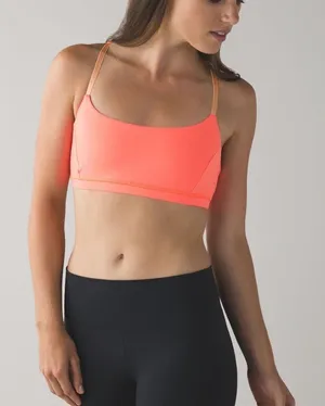 Lululemon True Self Bra Grapefruit Peach Fuzz Size 6 Coral Sports Bra thumbnail 1