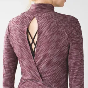 Lululemon &go Take-Off Long Sleeve Top Heathered Bordeaux Drama thumbnail 3