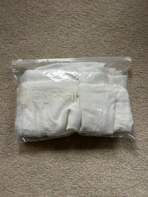 Cupshe cover up set white linen thumbnail 5