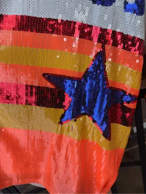 Houston Astros sequins tshirt dress MLB Sparkle city QOS baseball short sleeve thumbnail 5