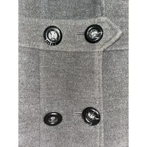 Pink Envelope Macys Pea Coat Purple Jacket Double Breast Small Grey thumbnail 2