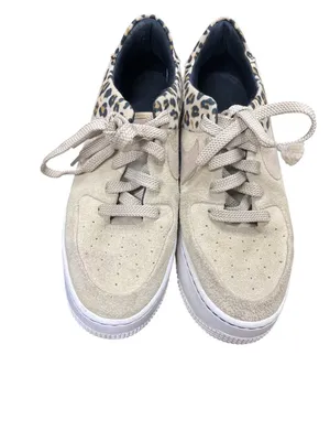 Nike AF1 wms Sage Premium leopard low top tan suede sneakers sz 7.5 SKU 10-521 thumbnail 13