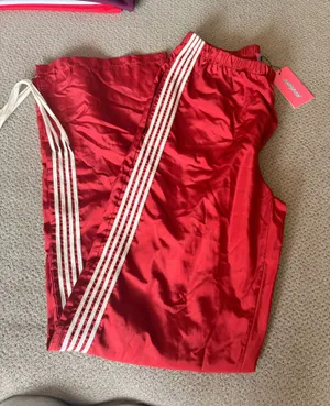 NWT edikted red track pants  thumbnail 1