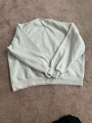 Parke Heather Grey Crewneck Sweatshirt Navy Logo L/XL thumbnail 6