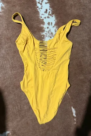 Tinibikini Yellow one piece swimsuit thumbnail 1