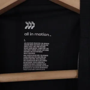All in Motion Tank Top Womens L Racerback Black Ribbed Athletic Excellent thumbnail 2