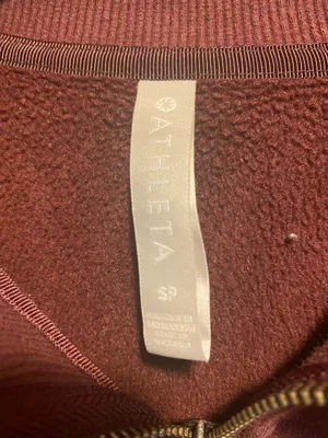 Athleta Quarter Zip Cropped Sweatshirt. Size SP thumbnail 5