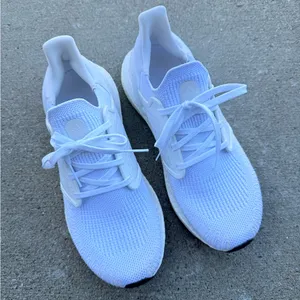 adidas Ultraboost Running Shoes White with Black Outsole thumbnail 2