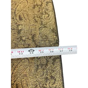 Pashmina Silk Blend Shawl Wrap Scarf Tan Black Paisley Jacquard Fringe Elegant thumbnail 8