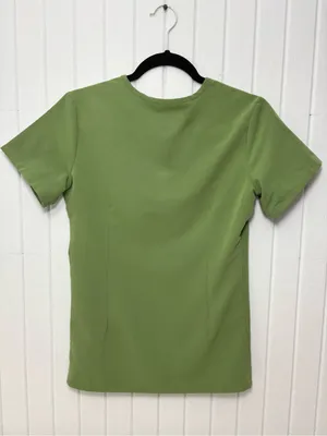 Figs Olive Green‎ Women's V-Neck Scrub Top thumbnail 2