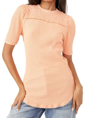 Free People Care Red Delicious T-Shirt - Sunset Drive thumbnail 1