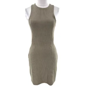 Lululemon Ribbed Softstreme Slim-Fit Tank Dress nomad sz 4‎ thumbnail 4