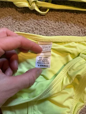 NWOT L*Space twist front bikini set lime extra small thumbnail 4