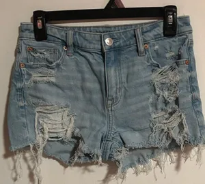 American Eagle Outfitters Distressed Shorts size 0 thumbnail 1
