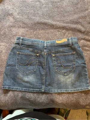 Vintage Skechers Denim Mini Skirt thumbnail 2