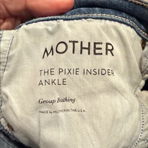 MOTHER the pixie insider ankle button fly Blue‎ Jeans 26 Blue thumbnail 5