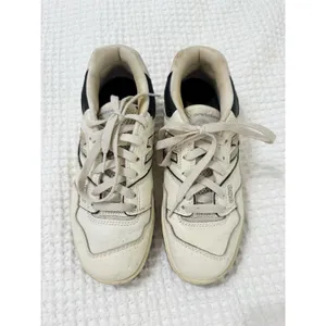 New Balance 550 Sea Salt Black Leather Sneakers Women's Size 7 thumbnail 5