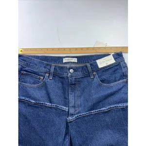 NWT Abercrombie & Fitch The 90s Relaxed High Rise Denim Jeans‎ 33 Short thumbnail 7