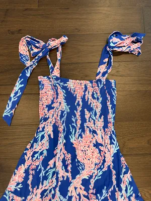 Lilly Pulitzer Women's Kailua Smocked Dress Size Small NWT - C67-051 thumbnail 2
