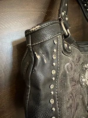 Montana West Y2K Distressed Studded Cross Purse thumbnail 2