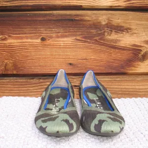 Rothy's The Point Olive Limited Edition Camo Flats Loafers thumbnail 6