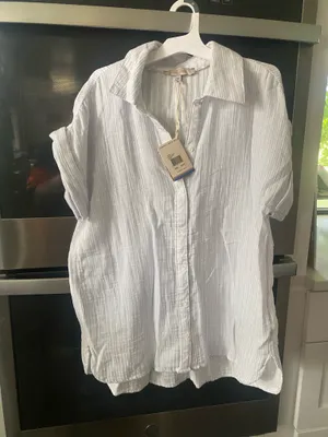 Casa Cabana Linen Button Up Shirt Multiple Size M thumbnail 1