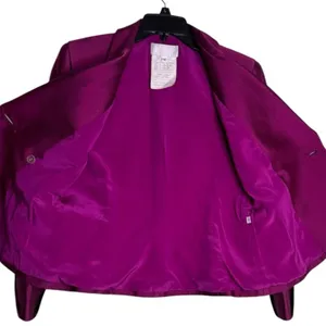 Badgley Mischka Fuchsia Skirt Suit Set Crystal Button Blazer Pencil Skirt Sz 10 thumbnail 12