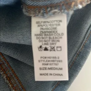 Denim Crop Corset Tank Blue Size M thumbnail 7