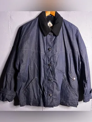 Free People Cori Waxed Cotton Jacket in Blue. Size Small. NWOT thumbnail 3