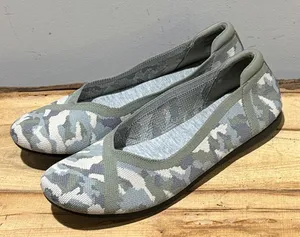 *NEW* Clarks Carly‎ Wish Cloudstepper Camouflage Ballet Flats Size 10 A51 thumbnail 1