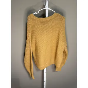 Free People Dream Cable Knit Oversized Sweater Camel NWT Size S‎ Crewneck thumbnail 15