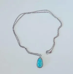 Silver Turquoise Pendant thumbnail 1