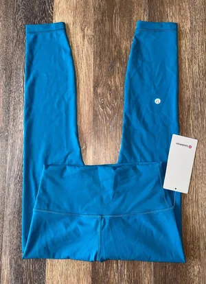 Lululemon Wunder Train High Rise 25” Hawaiian Blue Size 6 NWT thumbnail 1