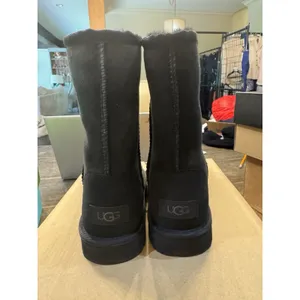 Ugg Classic Short Ii Boot Black Sheepskin Wool Suede Women Us 6 /Uk 4.5 /Eur 37 thumbnail 4