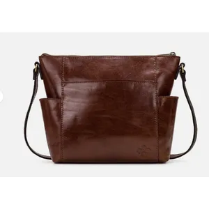 Patricia Nash Aveley Crossbody Bag Brown Tooled Floral Leather‎ Purse Boho thumbnail 2