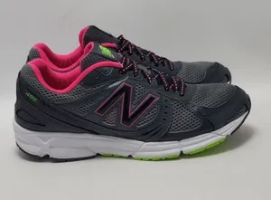 Women's New Balance 495v2 Running Sneakers Athletic Shoes Size 9 Dark Gray Pink thumbnail 1