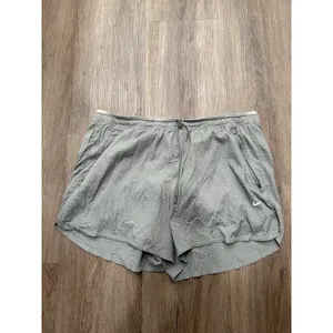 Nike‎ Women XXL Dri Fit Grey Athletic Shorts Elastic Adjustable Waistline Lined thumbnail 2