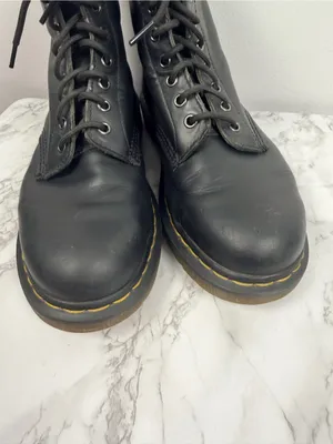 Dr. Martens 1460 Original Smooth Leather Lace Up Boots Black size w 10 m 9 thumbnail 6