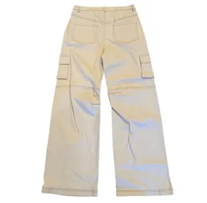 Princess Polly Beige Wide Leg Baggy Cargo Pants Y2K Skater 4 thumbnail 4